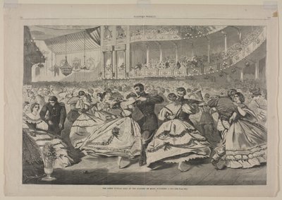 Der große russische Ball an der Musikakademie, 5. November 1863, 1863 von Winslow Homer