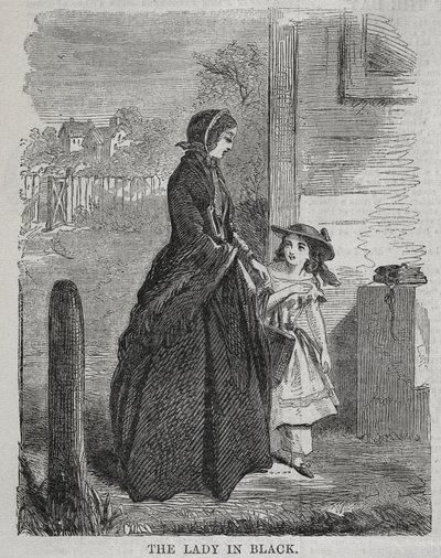 Die Dame in Schwarz von Winslow Homer