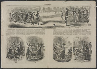 Das Match zwischen den Sophs und den Freshmen, 1857 von Winslow Homer