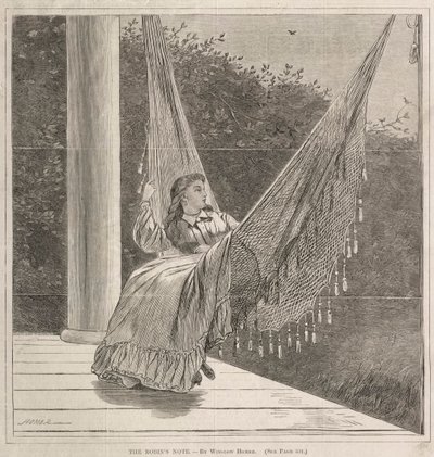 Die Notiz der Rotkehlchen, 1870 von Winslow Homer