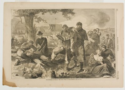 Der Chirurg bei der Arbeit im Hinterland während eines Gefechts von Winslow Homer