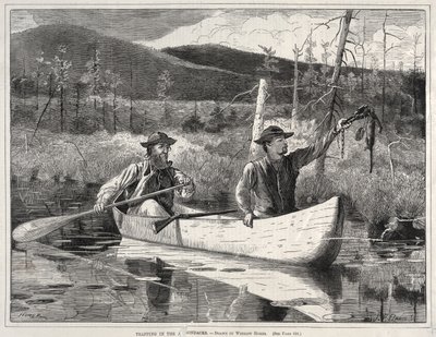 Fallenstellen in den Adirondacks von Winslow Homer