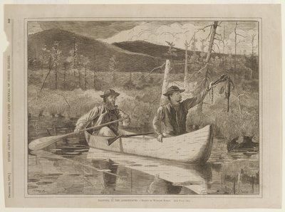 Fallenstellen in den Adirondacks von Winslow Homer