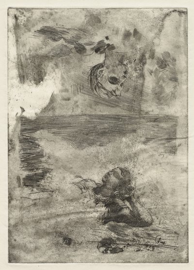 Zwei Köpfe, Studie nach "Undertow", ca. 1886, gedruckt ca. 1967 von Winslow Homer