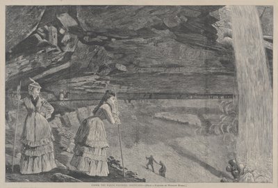 Unter den Wasserfällen, Catskill Mountains von Winslow Homer