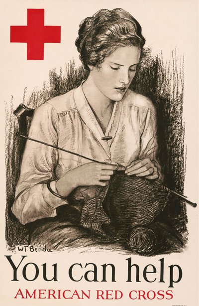 Du kannst helfen - Amerikanisches Rotes Kreuz, 1918 von Wladyslaw Theodor Benda