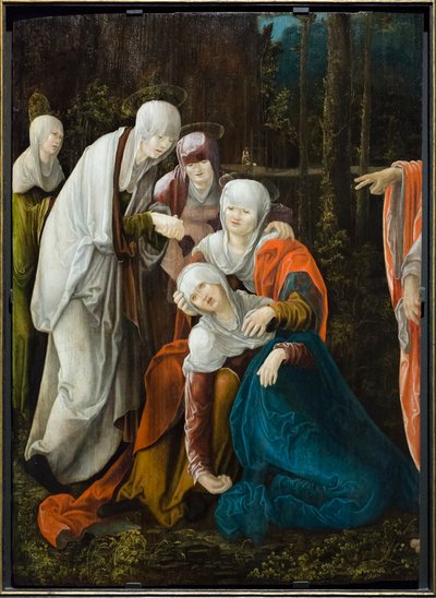 Christus nimmt Abschied von seiner Mutter von Wolf Huber