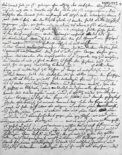 Brief von W. A. Mozart von Wolfgang Amadeus Mozart