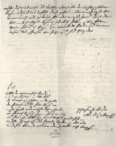 Eigenhändiger Brief von Wolfgang Amadeus Mozart von Wolfgang Amadeus Mozart