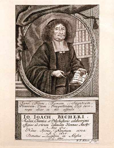 Porträt von Johann Joachim Becher von Wolfgang Philipp Kilian