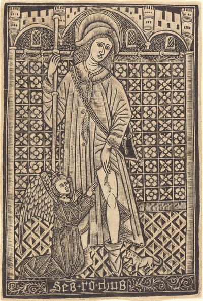 Heiliger Rochus von Workshop of Master of the Cologne Arms