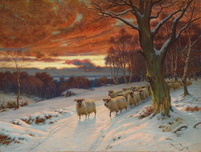 Ein Winterabend von Wright Barker