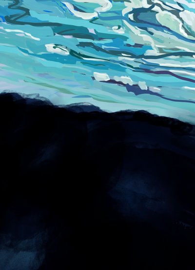 Untergetauchtes blaues Licht von XHOZUCAN