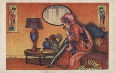 Frau am Telefon von Xavier Sager