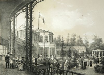 Der Bahnhof in Pawlowsk, 1840-1850 von Yegor Yegorovich Meier