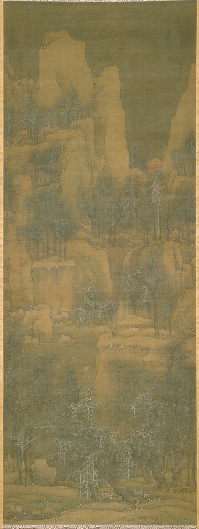 Tiefer Schnee in den Bergen von Ying Lan