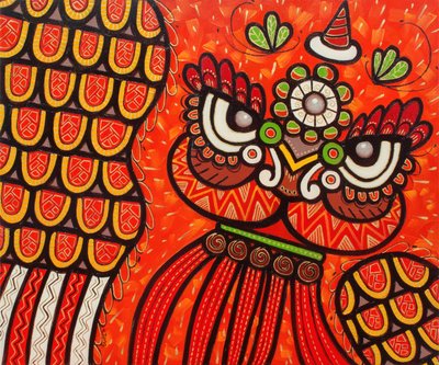 Löwentanz rot von Yue Zeng