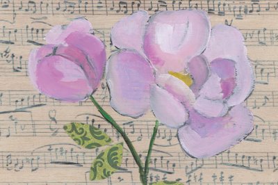 Florale Musiknoten von Yvonne Gustafsson