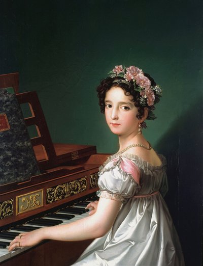 Manuela González Velázquez spielt Klavier von Zacarias Gonzalez Velazquez