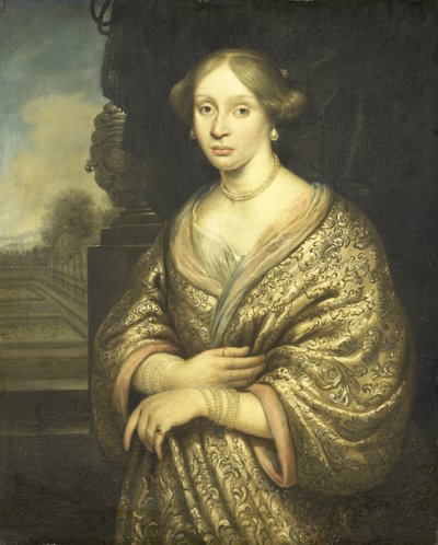 Porträt von Petronella van der Burcht von Zacharias Blyhooft