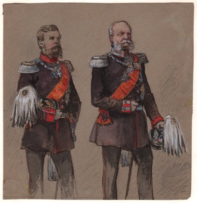 Alexander II. von Russland und Wilhelm II. von Preußen von . .