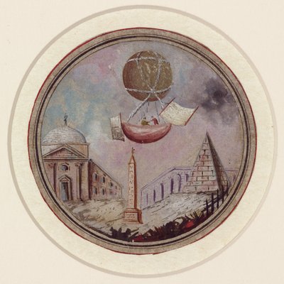 Ein frühes Ballonunglück, ca. 1785 von Frederick (attr. to) Barnard