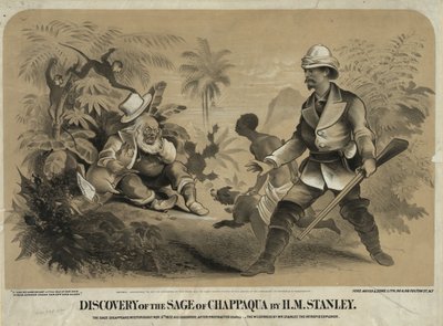 Entdeckung des Weisen von Chappaqua durch H.M. Stanley von . .