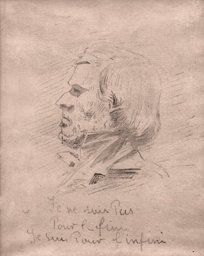Eugène Delacroix „Ich bin nicht für das Ende, ich bin für die Unendlichkeit.“ ca. 1850 von . .