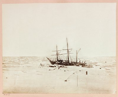 Arktische Expedition (1875-1876) des Kapitäns George Nares (1831-1915): Floeberg Beach, Alert im Winterquartier von Frederick (attr. to) Barnard