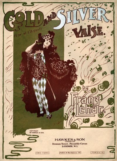 Gold und Silber, Walzer von Franz Lehar (Illustration) von . .