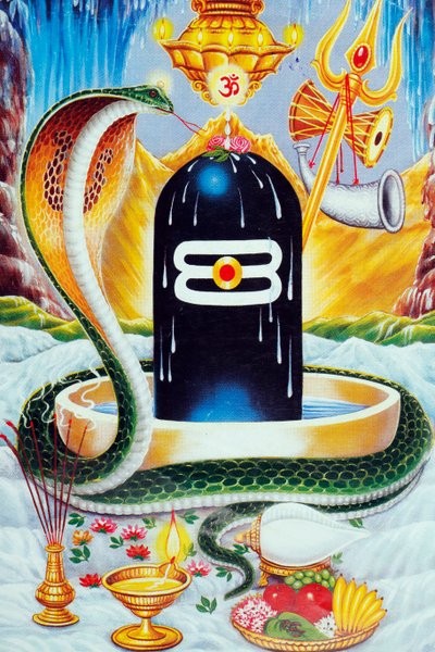 Lingam repräsentiert den Phallus des hinduistischen Gottes Shiva von . .