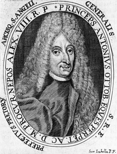 Porträt von Prinz Antonio Ottoboni (1646-1710), General der päpstlichen Armee, Gravur von William Walcutt