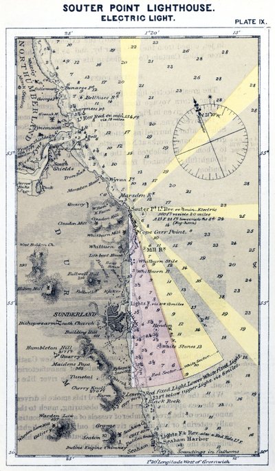 Souter Point Leuchtturm von Frederick (attr. to) Barnard