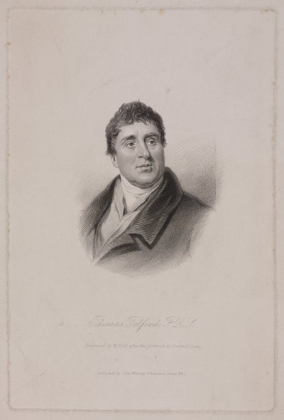 Thomas Telford FRS, schottischer Bauingenieur, ca. 1810 von Frederick (attr. to) Barnard