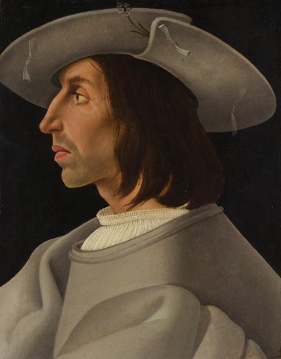 Porträt eines Mannes im Profil, ca. 1525 von Italian Painter