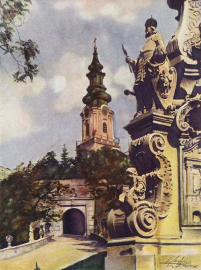 Nyitra-Kathedrale, Tschechoslowakei von after A. Langfier