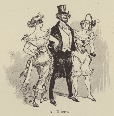 In der Oper von after Albert Robida