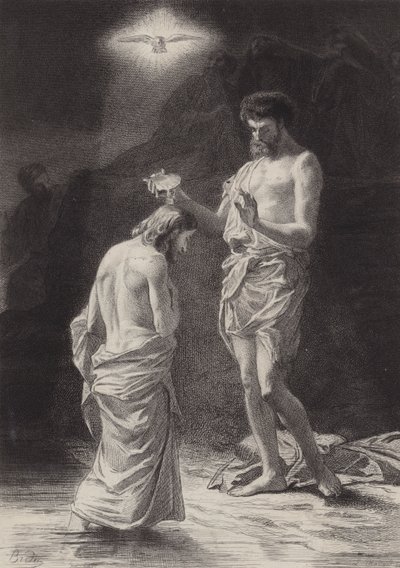 Taufe Christi von after Albert Robida