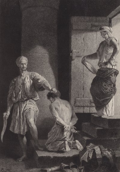 Die Enthauptung Johannes des Täufers von after Albert Robida