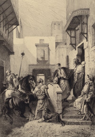 Abreise des verlorenen Sohnes von after Albert Robida