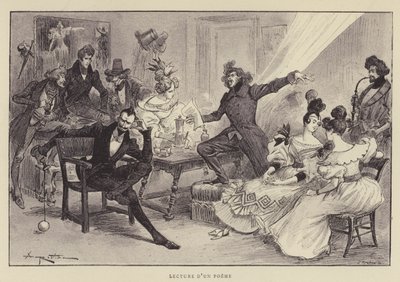 Lesung eines Gedichts von after Albert Robida