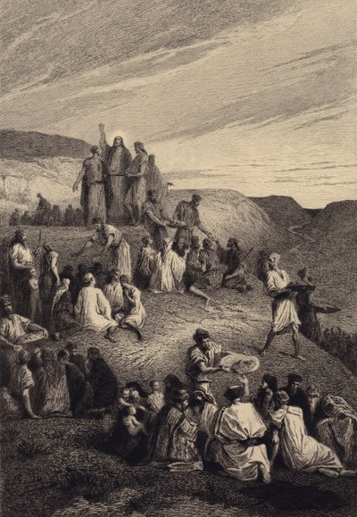 Das Wunder der Brotvermehrung von after Albert Robida