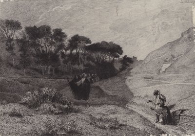 Die zwei Blinden von Jericho von after Albert Robida