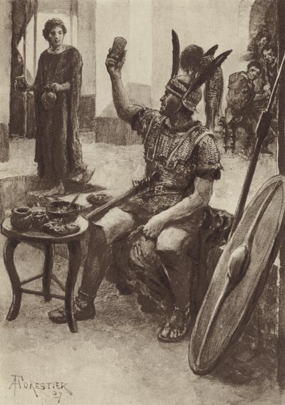 Ein Infanterist in einem Gasthaus von after Amedee Forestier