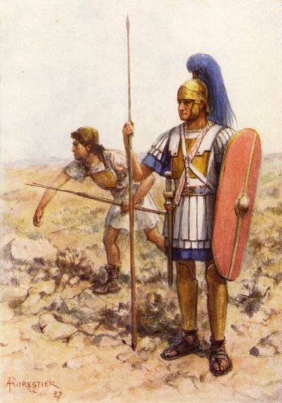 Rorarius und Triarius von Camillus von after Amedee Forestier