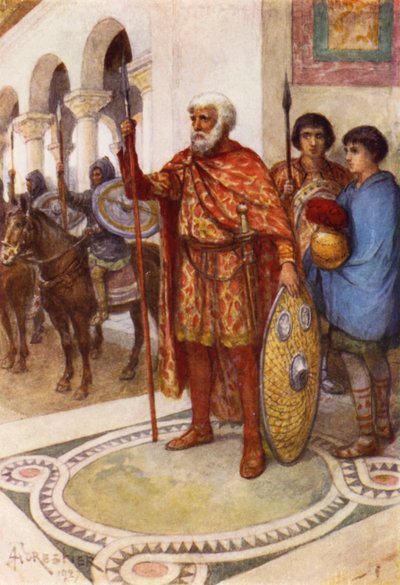 Stilicho, ein Vandale, der römische Magister Utriusque Militiae von after Amedee Forestier
