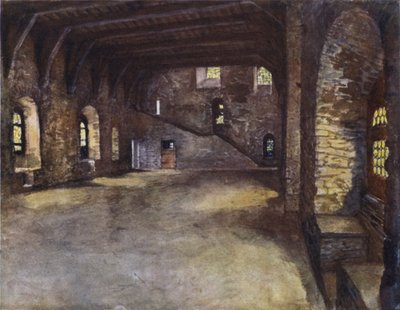 Der Bankettsaal, Schloss der Grafen, Gent von after Amedee Forestier