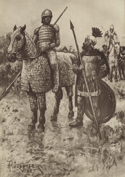 Der Cataphractus oder gepanzerte Kavallerist von after Amedee Forestier