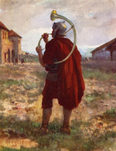 Der Cornicen oder Trompeter von after Amedee Forestier