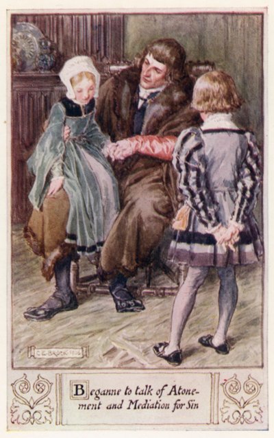 Begann über Sühne und Vermittlung für Sünde zu sprechen von after Charles Edmund Brock